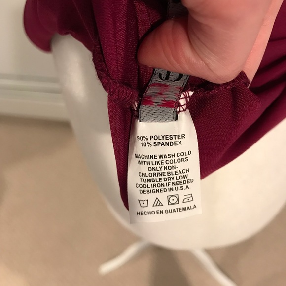 2/$10 Beautiful Burgundy Dressy Blouse - Picture 8 of 8